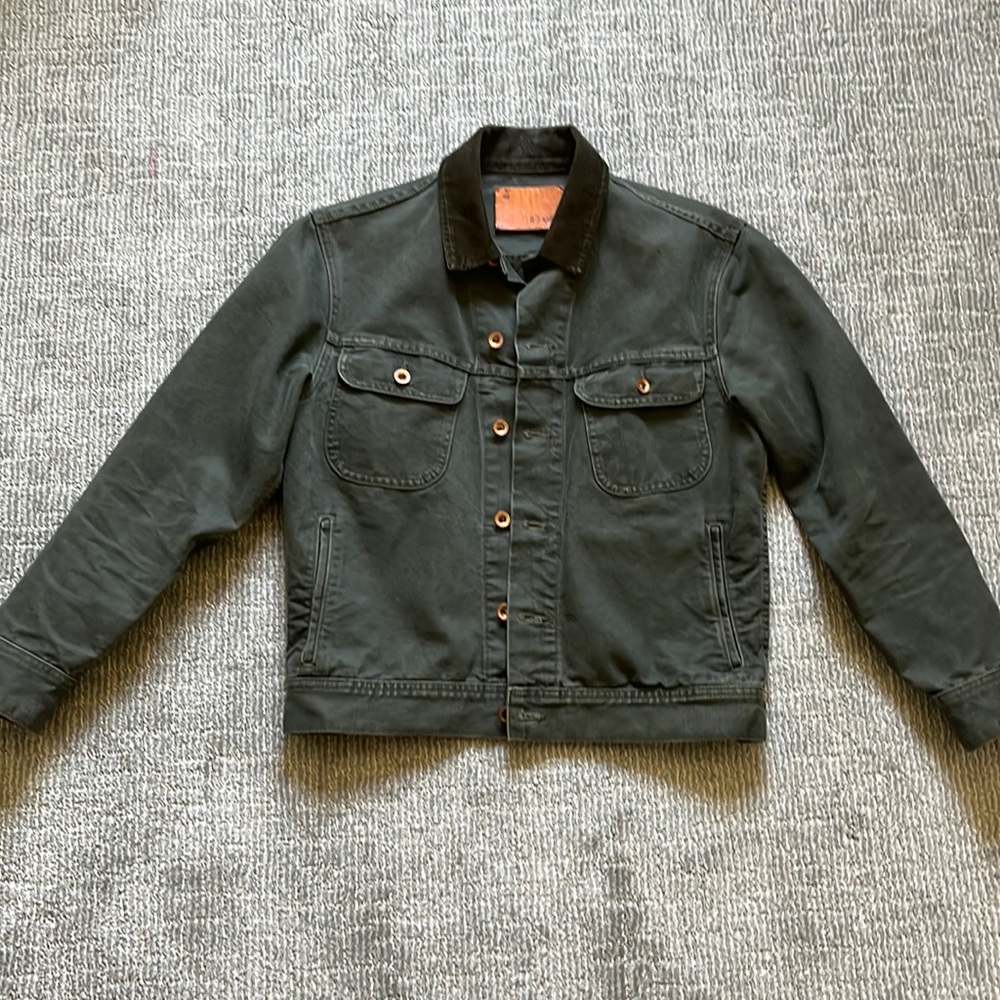 Taylor Stitch green canvas jacket